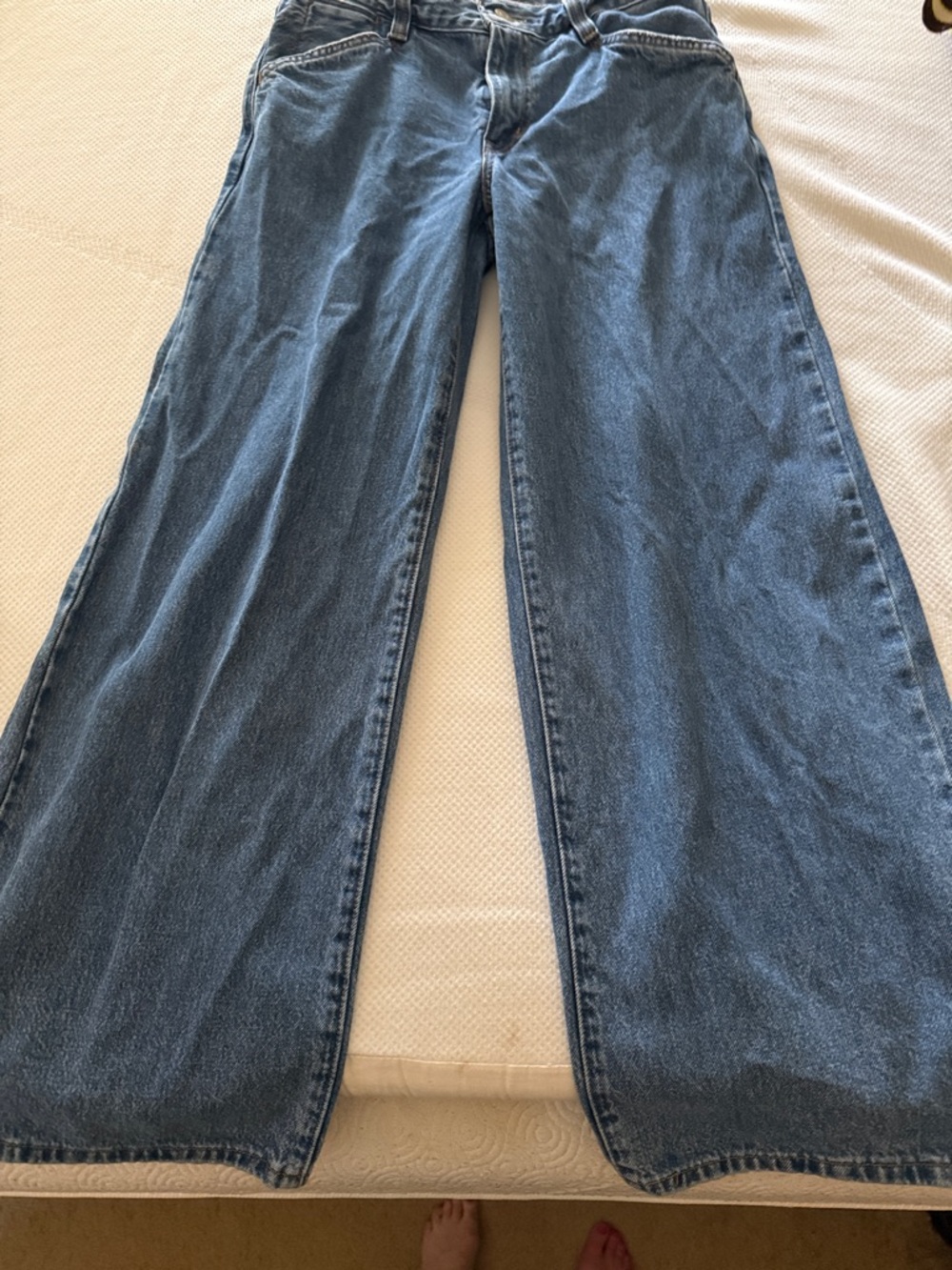 Levi's Wide Leg Flare Jeans - Medium Blue Denim